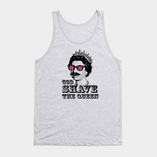 God Shave the Queen funny parody design Tank Top